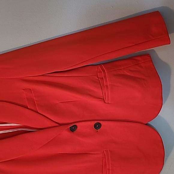 Boden Elizabeth Ponte Single Breast Blazer Jacket Red Orange Wmn 6 Career Casual - Picture 7 of 16